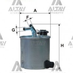 YAKIT FİLTRESİ (MAZOT) PICKUP 88-98 / 03-12 / VANETTE / PRIMERA / PATHFINDER / PATROL / X-TRAIL